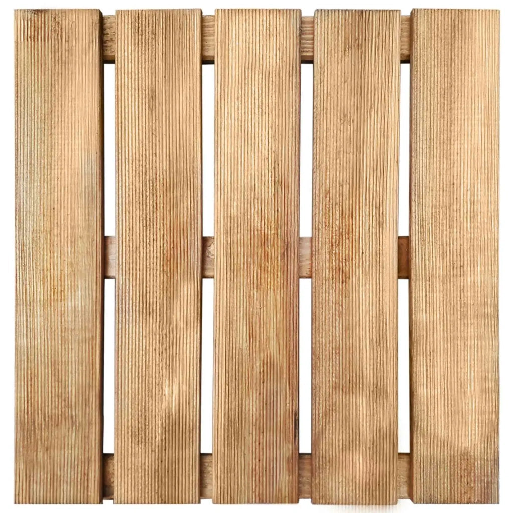 Piastrella per Decking 30 pcs Marrone 50 x 50 cm 3444826