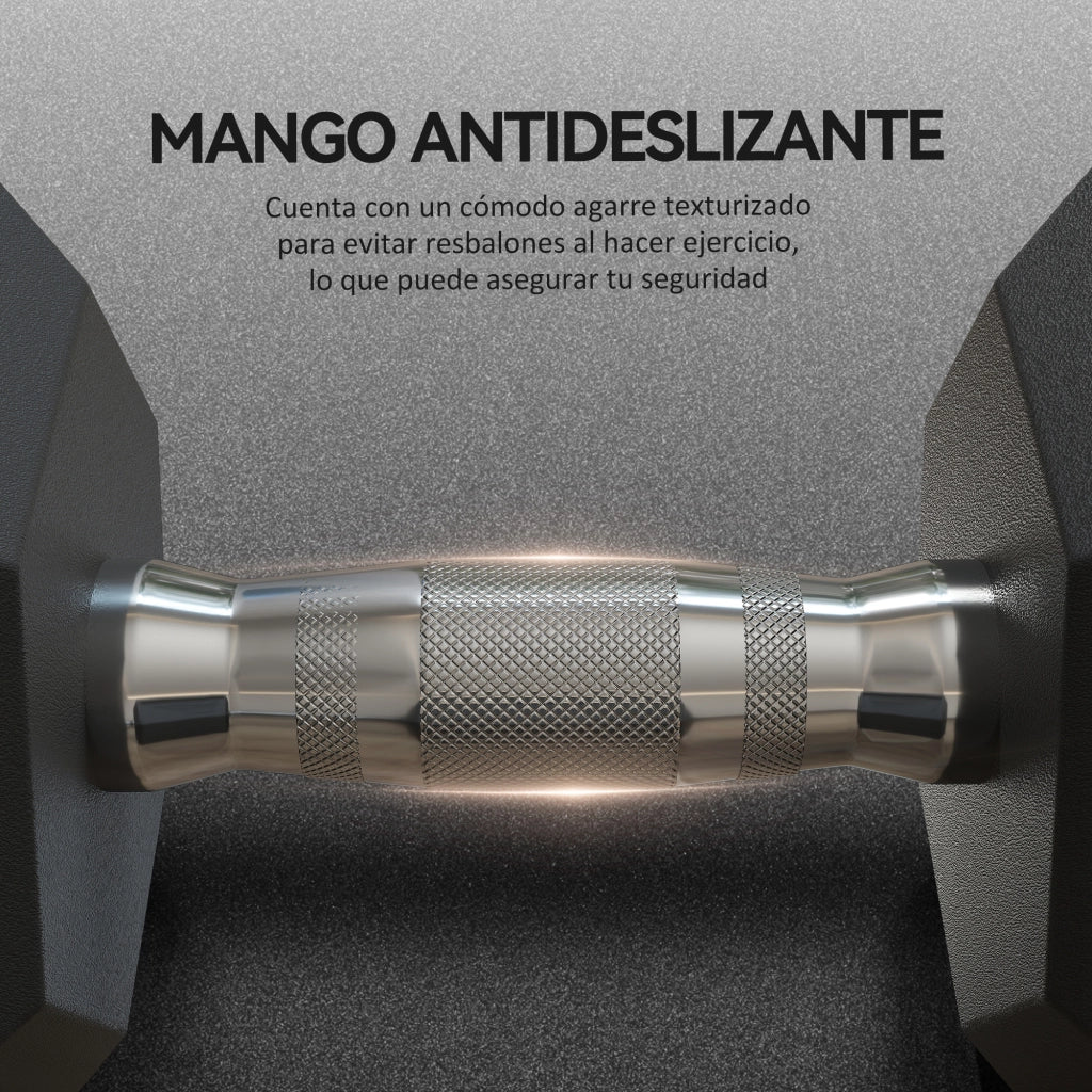 Panca Esagonale per Pesi ¨C Zephmum ¨C Nero e Argento