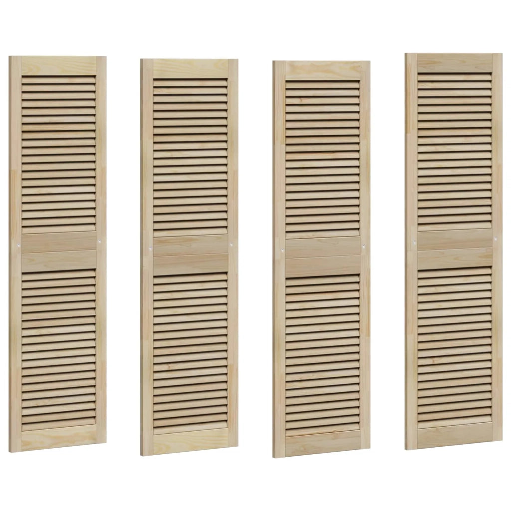 Porta per Armadio 4 pcs Naturale 140,5 x 2,1 x 39,5 cm 3394497