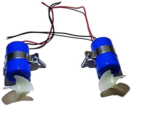 Motore subacqueo 7,4V 16800 giri/min - Elica a 3 pale - Comando a distanza imbarcazione - Robot subacqueo - ROV DIY - Inclusi piedini di montaggio - Motore subacqueo per imbarcazione