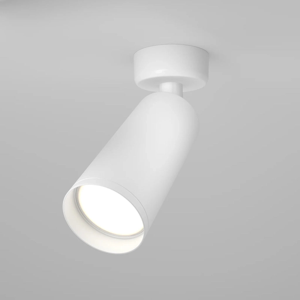 Maytoni Lampada da soffitto moderna Focus 1 luce GU10 bianco metallo