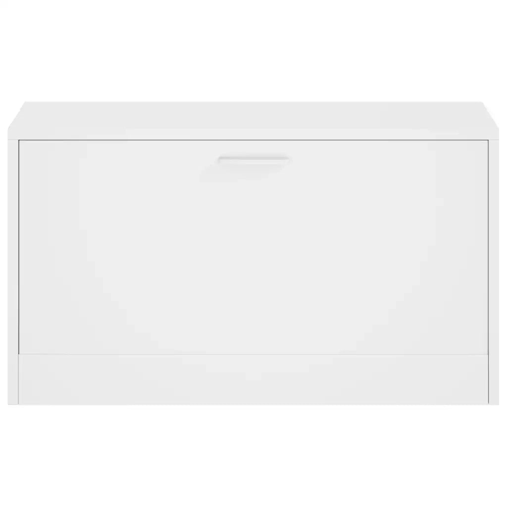Panca con Scarpiera Bianca 80x24x45 cm 243050