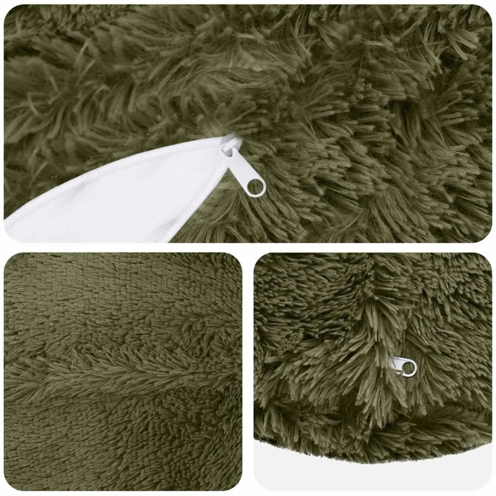 Federa 6 pcs HEERLEN Verde Ø 50 cm Fleece PV 922740