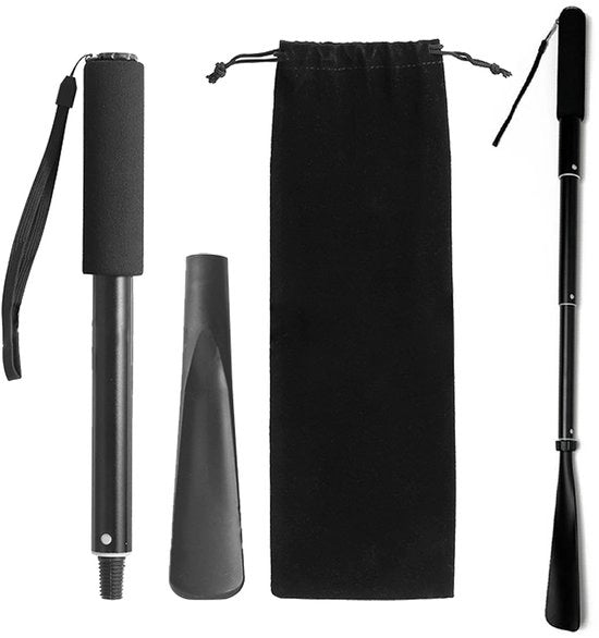Lavatrice per Mani Umidificate con Manico Telescopico da 34 a 85 cm - Peso Leggero 121 gram - Inclusa Custodia - Adatta per Uomini/Donne/Bambini - Aiuto per la Pulizia dei Calzini