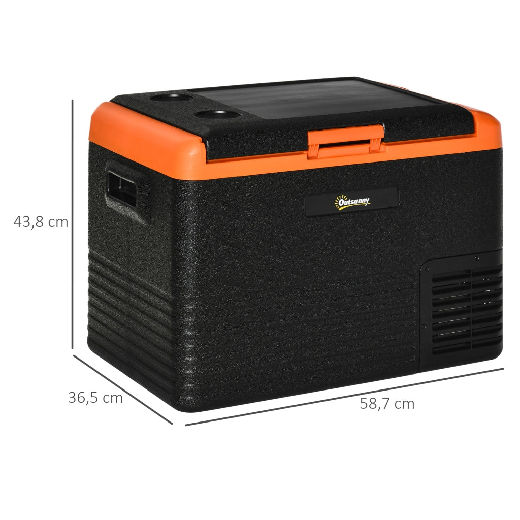 Frigorifero Portatile Elettrico 40L ¨C Xylo ¨C 12V/24V -20¡æ Display LED 58,7x36,5x43,8cm Nero