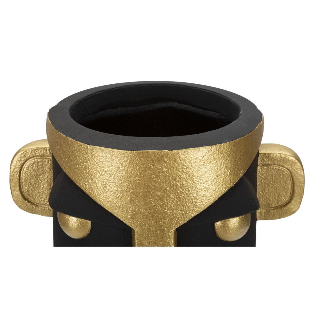 Vaso Decorativo Viso 22, Nero, Poliresina, 30x23,5x40 cm