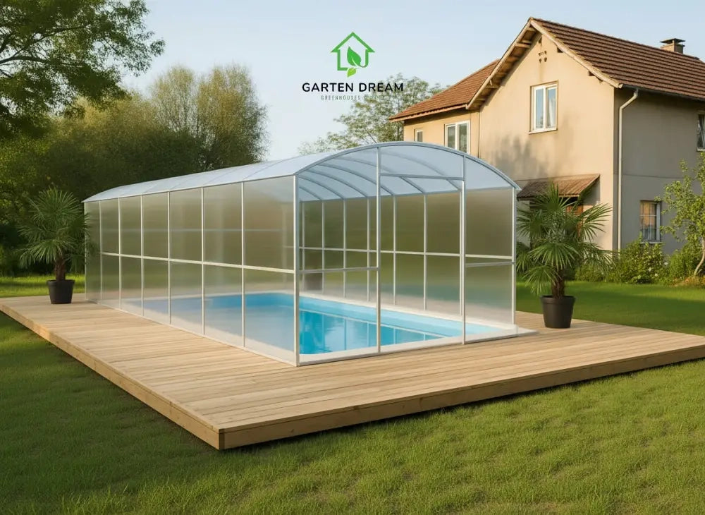 Copertura per Piscina Garten Dream LAGUNA 3x6 m con Policarbonato 6 mm