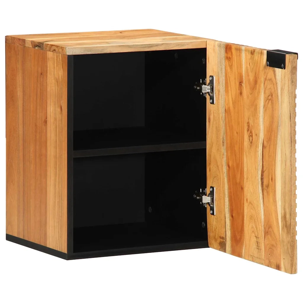 Armadio per Lavabo da Bagno-Armadietto da bagno-Mobiletto da bagno con porta Legno di Acacia Massello 651731