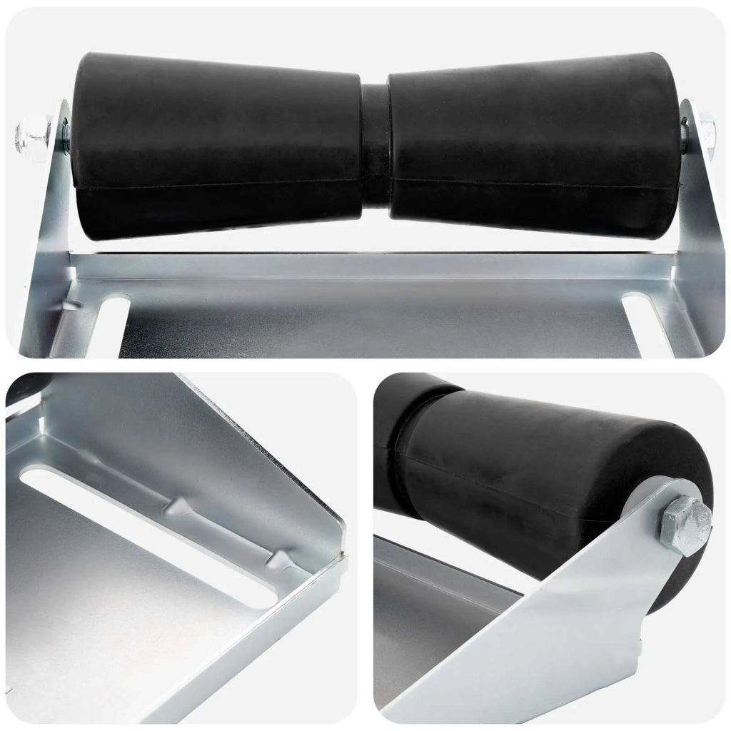 Rullo per rimorchio per barche con supporto 30,5 cm Argento 42039151