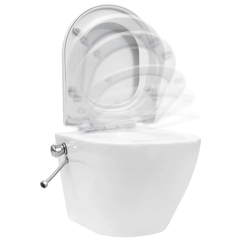 WC sospeso senza brida con funzione bidet ceramica bianca 02_0003574