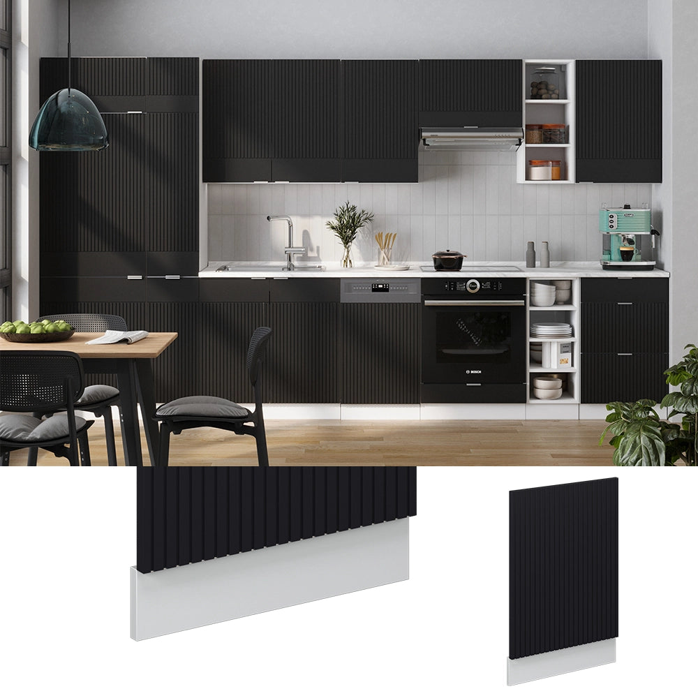 Vicco Pannello frontale Nero a righe 45 cm , PL Antracite