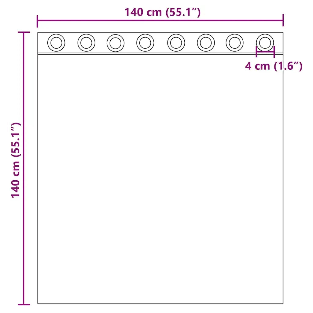 Tende in Voile con Occhielli 2 pz Turchese 4102143