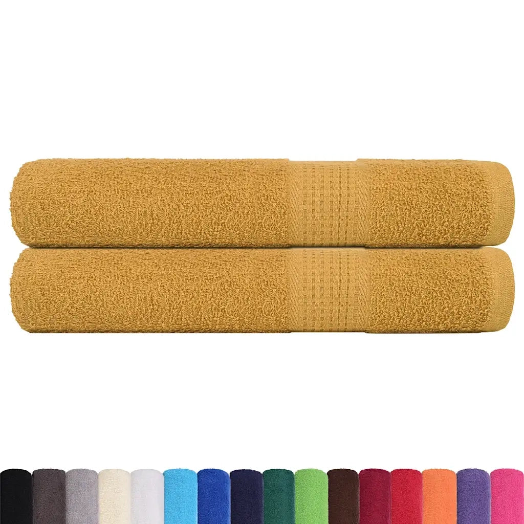 Asciugamani per sauna FROGN 2 pz | Teli per bagno Oro 80x200 cm 360 g/m2