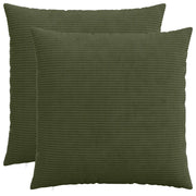 Federa 2 pcs HEERLEN Verde 55 x 55 cm corduroy 912305
