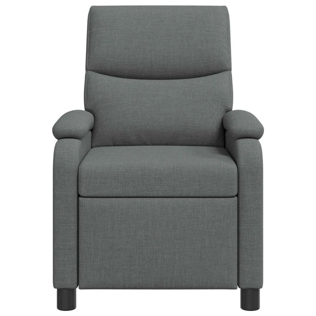 Divano Sedia-Poltrona Massaggiante Grigio Scuro Tessuto 587041
