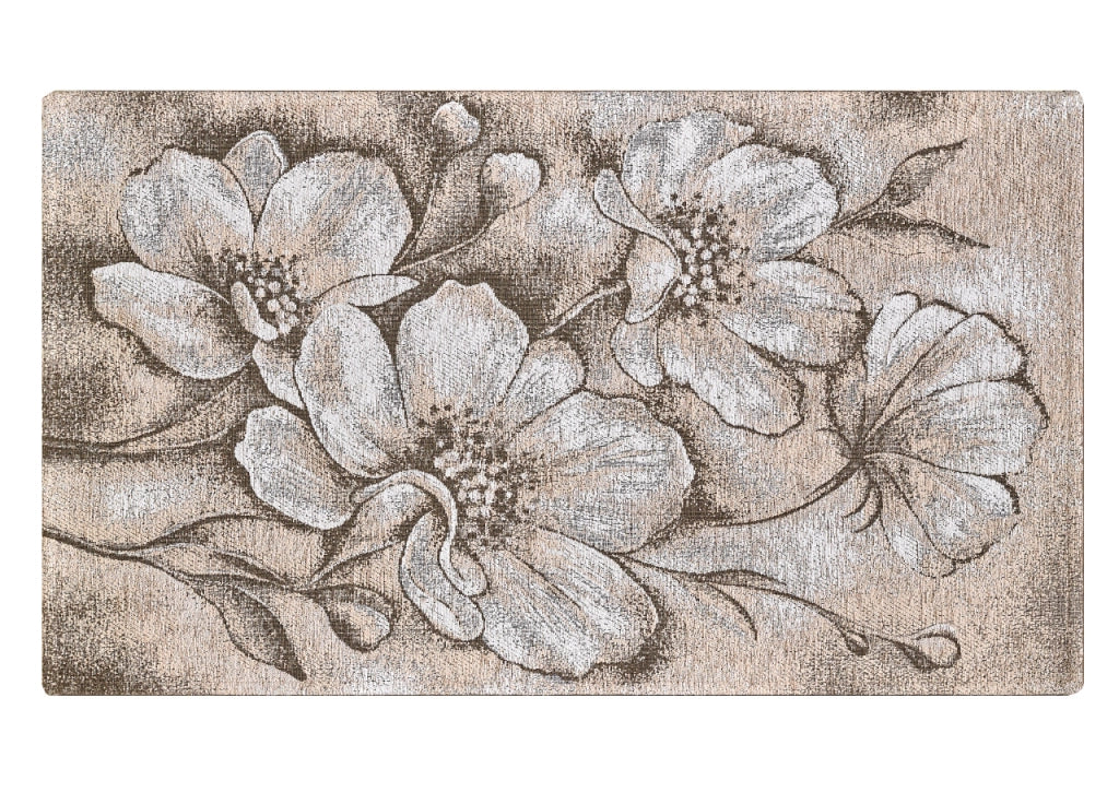 Tappeto Salotto Velour Antiscivolo Disegno Asturia By Suardi - 175x240 - Tortora