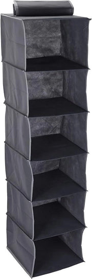 Organizzatore per armadio con cassetti, sistema di stoccaggio per abbigliamento e campeggio (30 x 30 x 120 cm, 6 cassette)