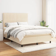 Giroletto a Molle con Materasso Crema 140x200 cm in Tessuto 3141942