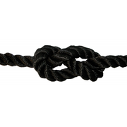 CIMA RITORTA NERA A.T.Ø MM8 MT200 BLACK TWISTED ROPE A.T.Ø MM18 MT100
