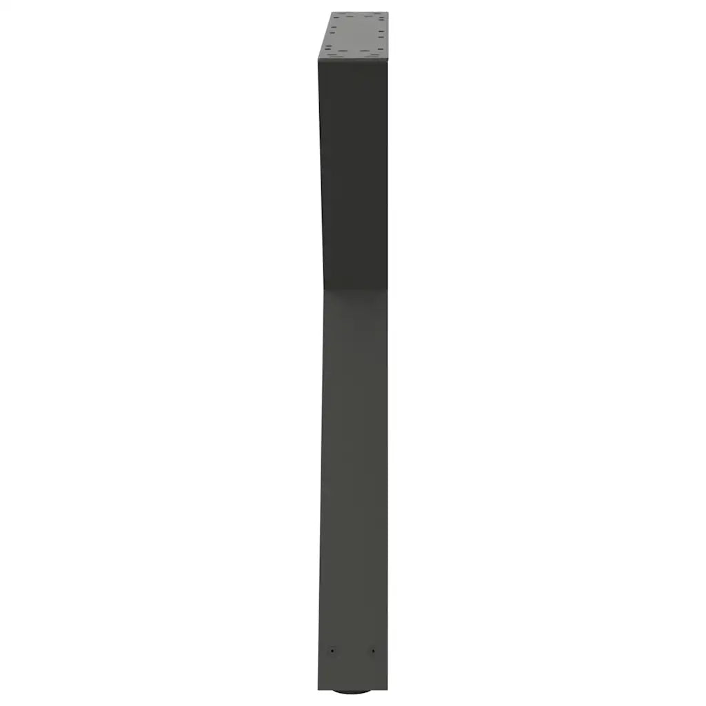 Gambe per tavolo da pranzo 2 pz Antracite 80x(72-73,3) cm Acciaio 4012730