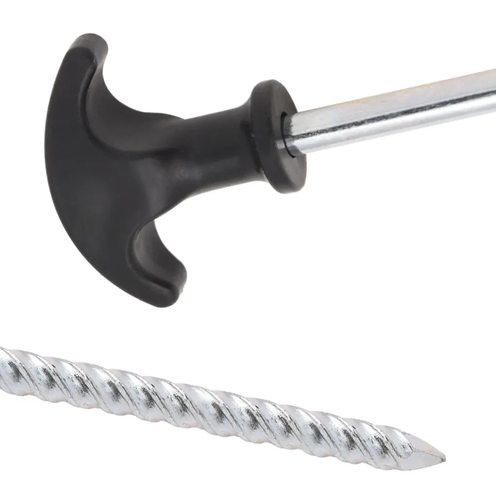 Picchetti per Tenda 12 pz 30 cm ?7 mm in Acciaio Zincato CFW7099027
