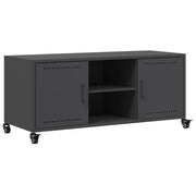 Mobile TV | Armadietto TV | Mobile Porta TV Nero 100,5x39x43,5 cm in Acciaio