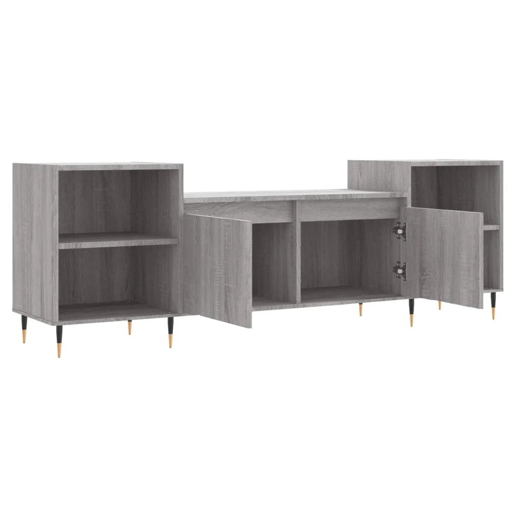 Mobile TV-Credenza TV-Console TV Grigio Sonoma 160x35x55 cm in Legno Multistrato 246309