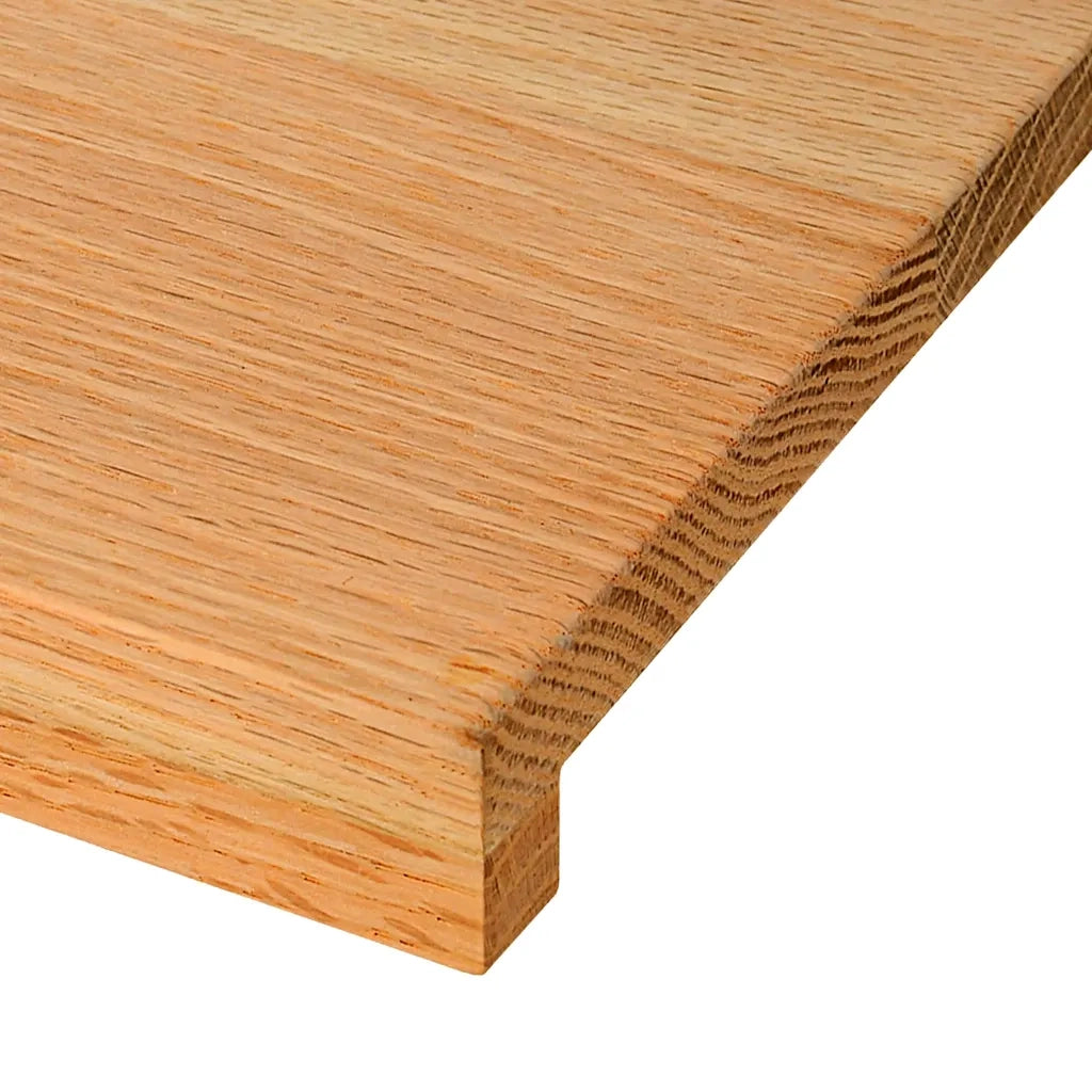 Davanzali 2 pz Marrone Chiaro 100x40x2 cm Legno Massello Rovere CFW6996086
