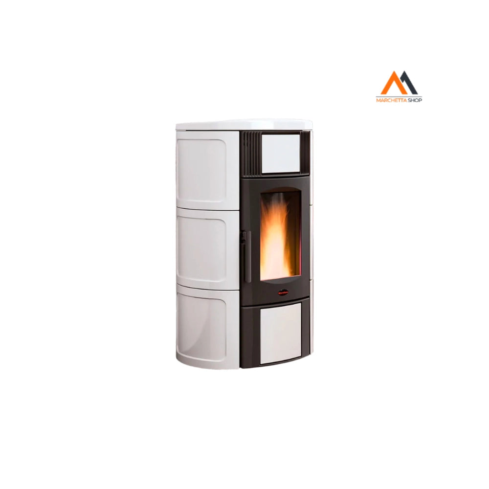 TERMOSTUFA A PELLET 'ISIDE IDRO 5.0'  19 kW - colore bianco