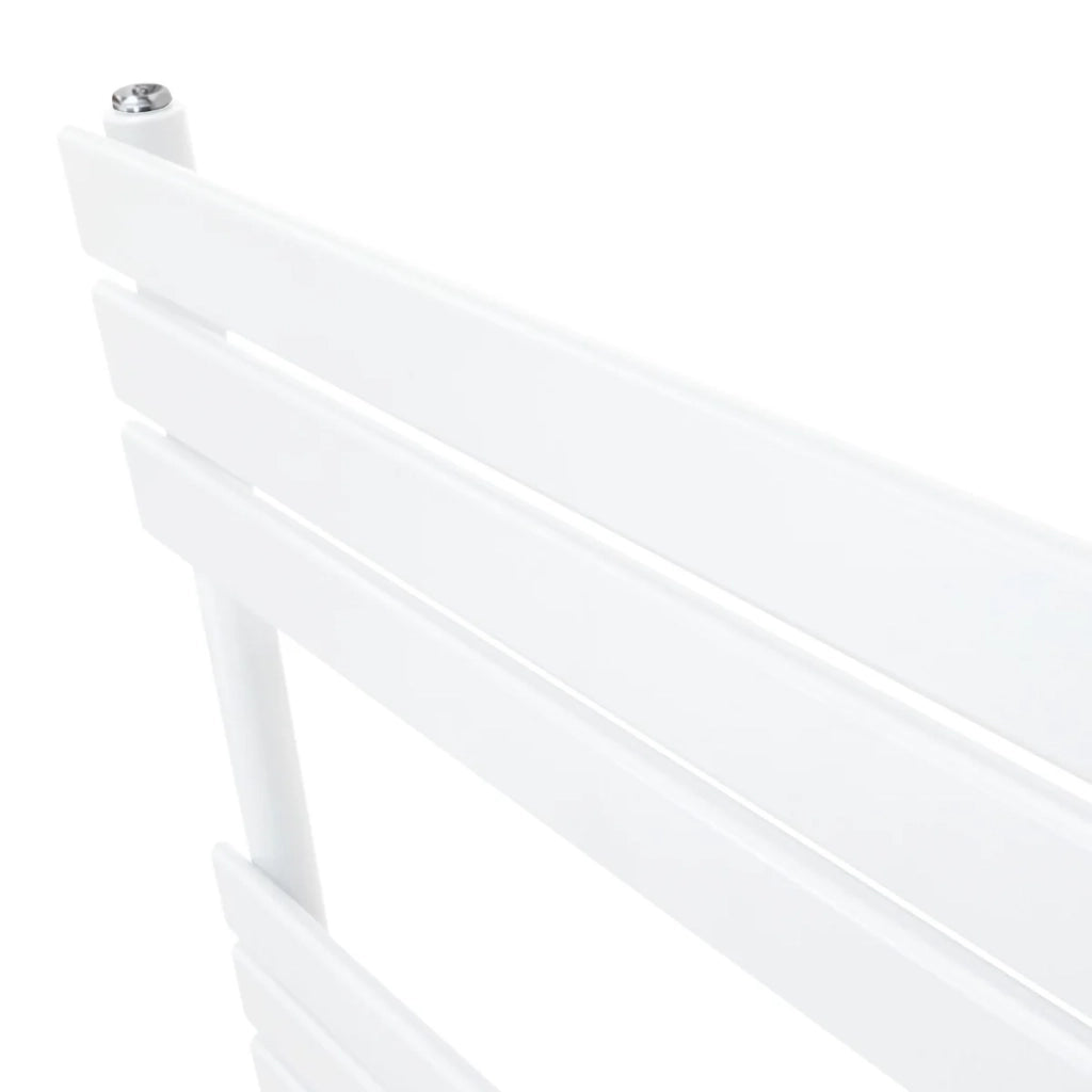 Radiatore per asciugamani design a pannello piatto 1200 x 450 mm per bagno ad incasso Bianco