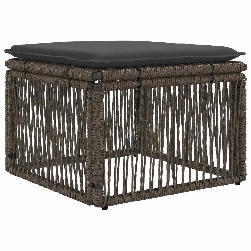 Set Divano da Giardino 9 pz Grigio e Grigio Scuro polyrattan 3435545