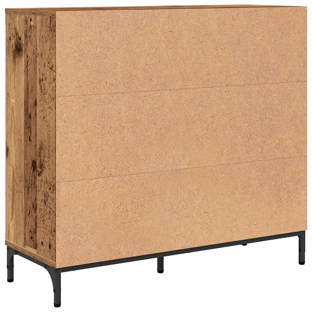 Credenza | Madia | Buffet da pranzo | Armadio da pranzo Legno vecchio 89,5 x 33 x 82 cm Legno multistrato