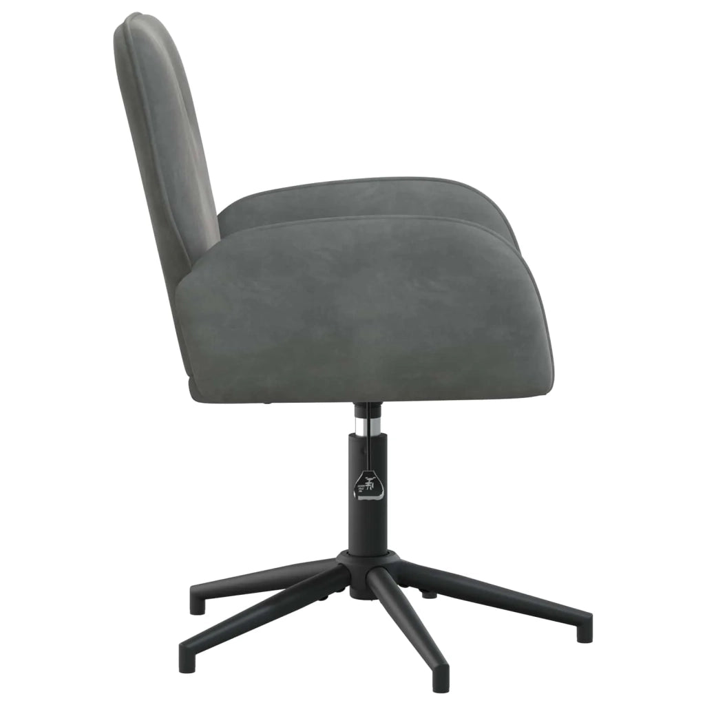 Sedie da scrivania girevoli 6 pz 54 x 55 x 90 cm Grigio Scuro 3428340
