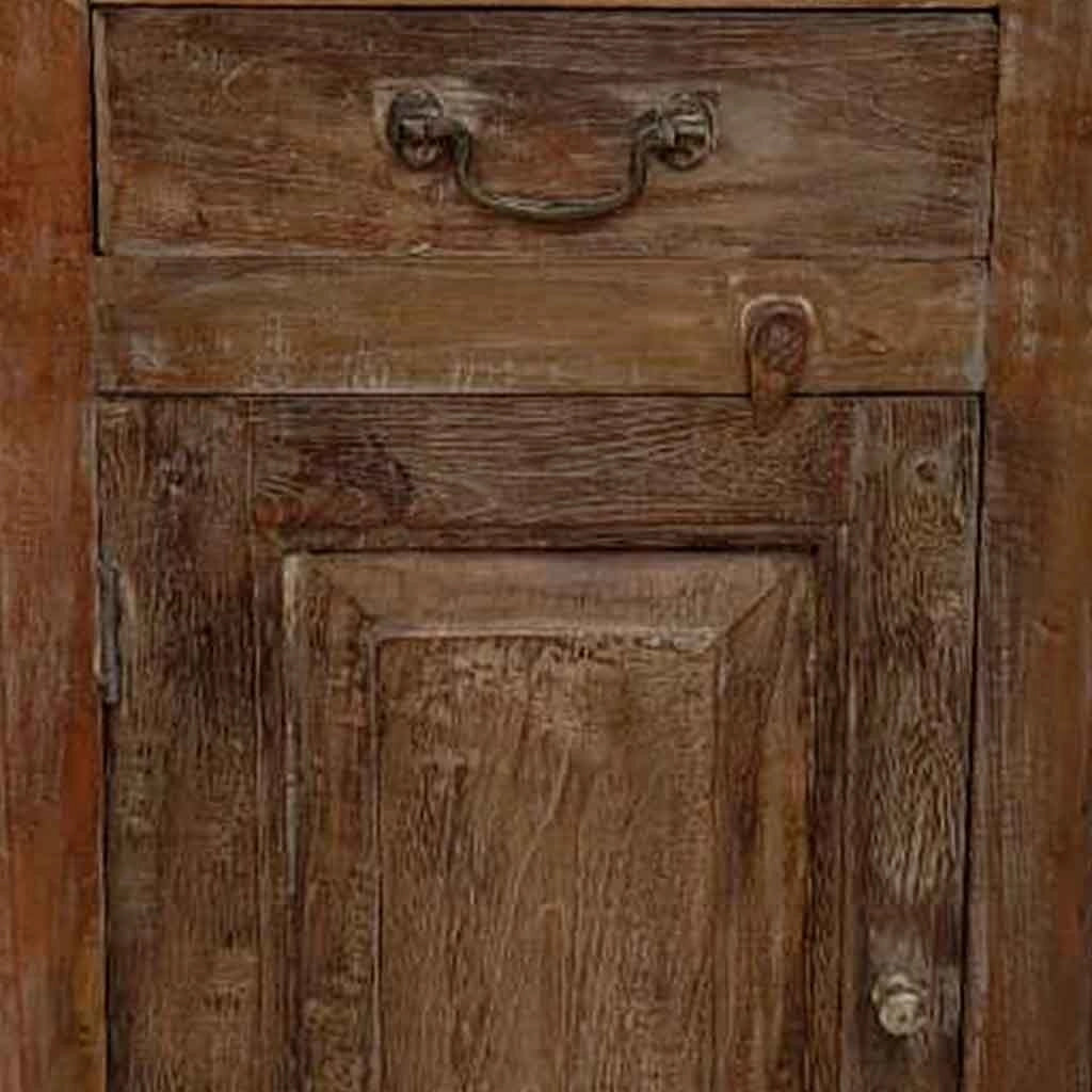 Comodino in legno fatto a mano44x35x76h cm