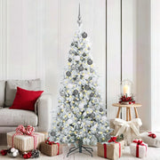 Albero di Natale Artificiale con Rami Pieghevoli Bianco 180 cm 3397483