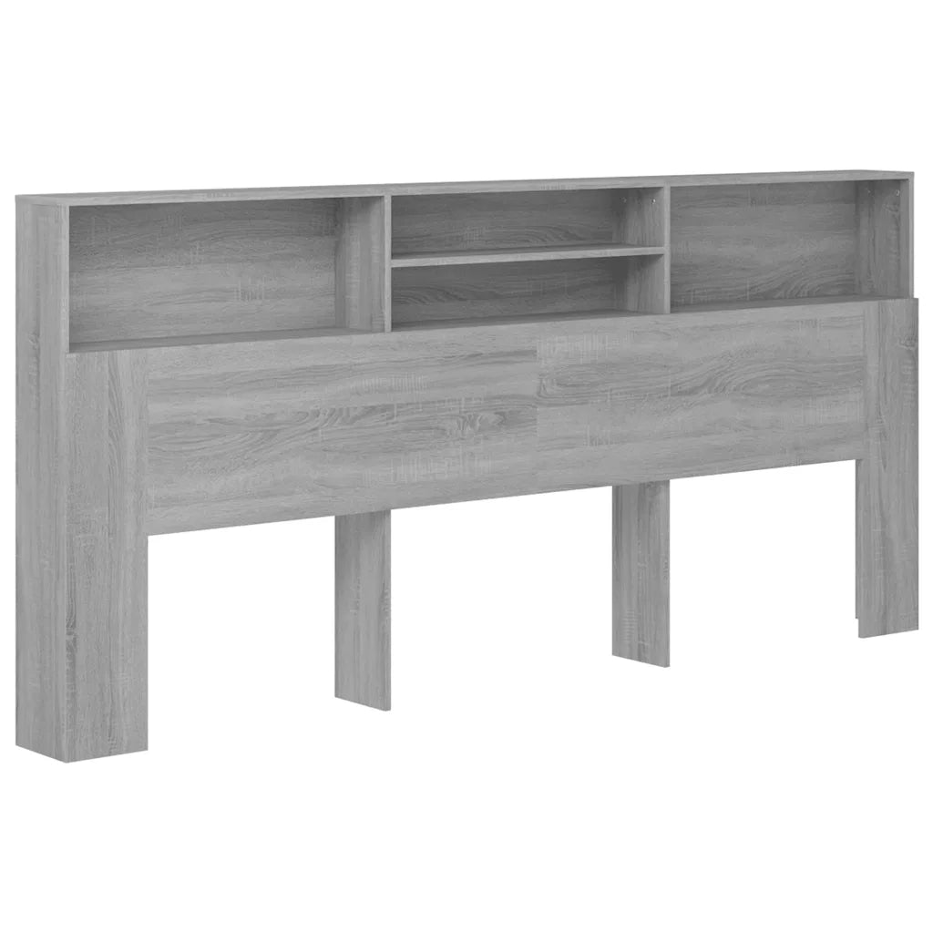 Testiera | Testata con Contenitore Grigio Sonoma 220x19x103,5 cm