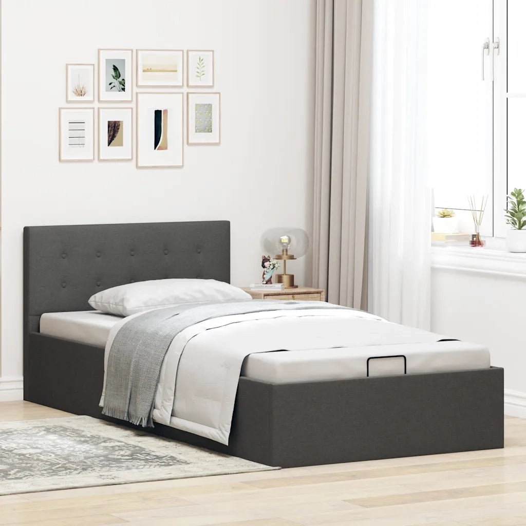 Giroletto Idraulico Contenitore Grigio Scuro Tessuto 90x200cm 285570