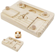Accessori per cavia 6-in-1 - Giocattolo interattivo - Sicuro e duraturo - Realizzato con legno ecologico - Ideale per piccoli animali - Giocattolo per cavia