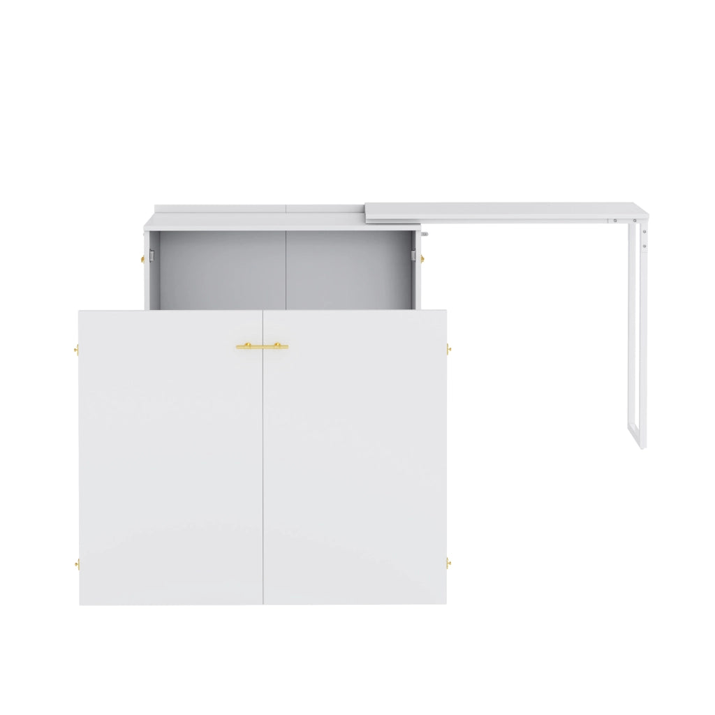Letto pieghevole con scrivania materasso girevole e ruote risparmiante spazio ideale per camere da letto piccole ospiti e home office