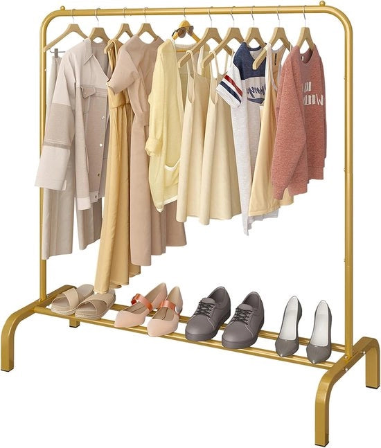 Raccordo a terra per abiti con base - 110 cm - Oro - per giacche e camicie