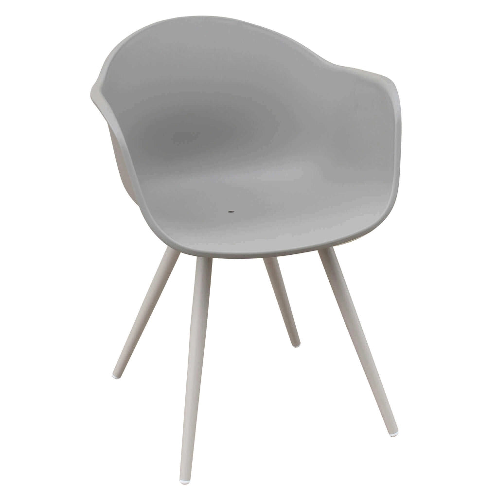Poltrona da Giardino in Plastica Alluminio cm 56x61x74 - DYNA