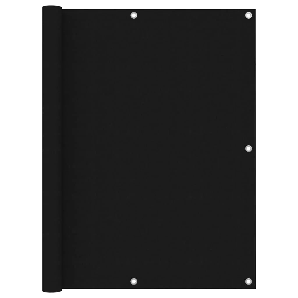 Schermo per balcone schermo per la privacy 120 x 400 cm tessuto Oxford nero 02_0010261
