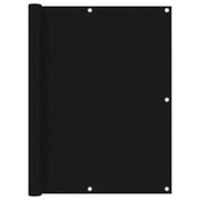 Schermo per balcone schermo per la privacy 120 x 400 cm tessuto Oxford nero 02_0010261