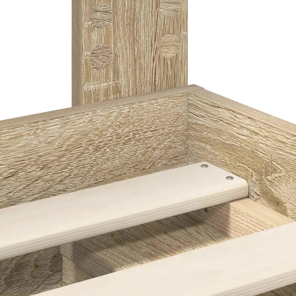 Struttura del letto-Giroletto Rovere Sonoma 75 x 190 cm Pino massello 519018