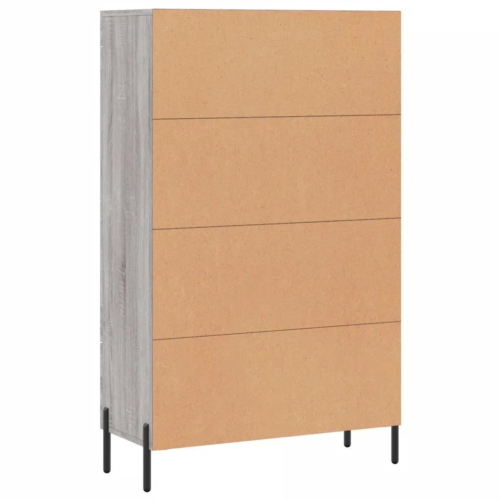 Credenza | Madia | Buffet da pranzo | Armadio da pranzo Grigio Sonoma 69,5x31x115 cm in Legno Multistrato
