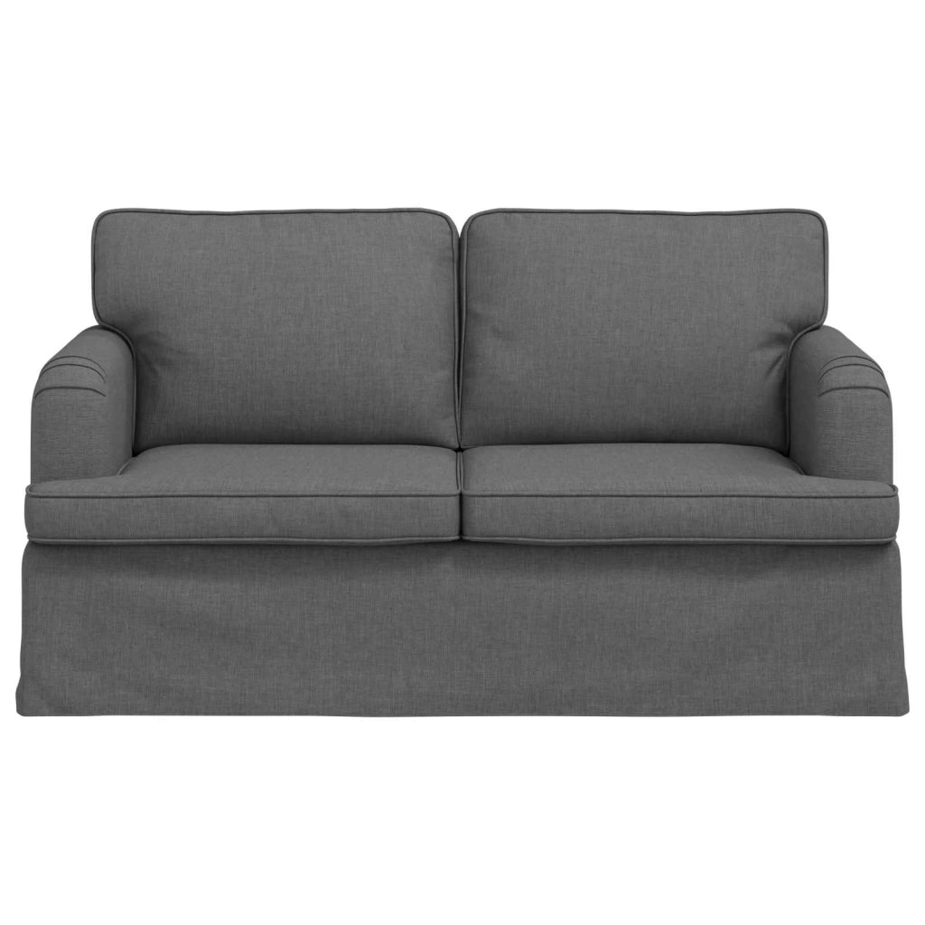 Divano Grigio scuro 144 x 80 x 85 cm Tessuto