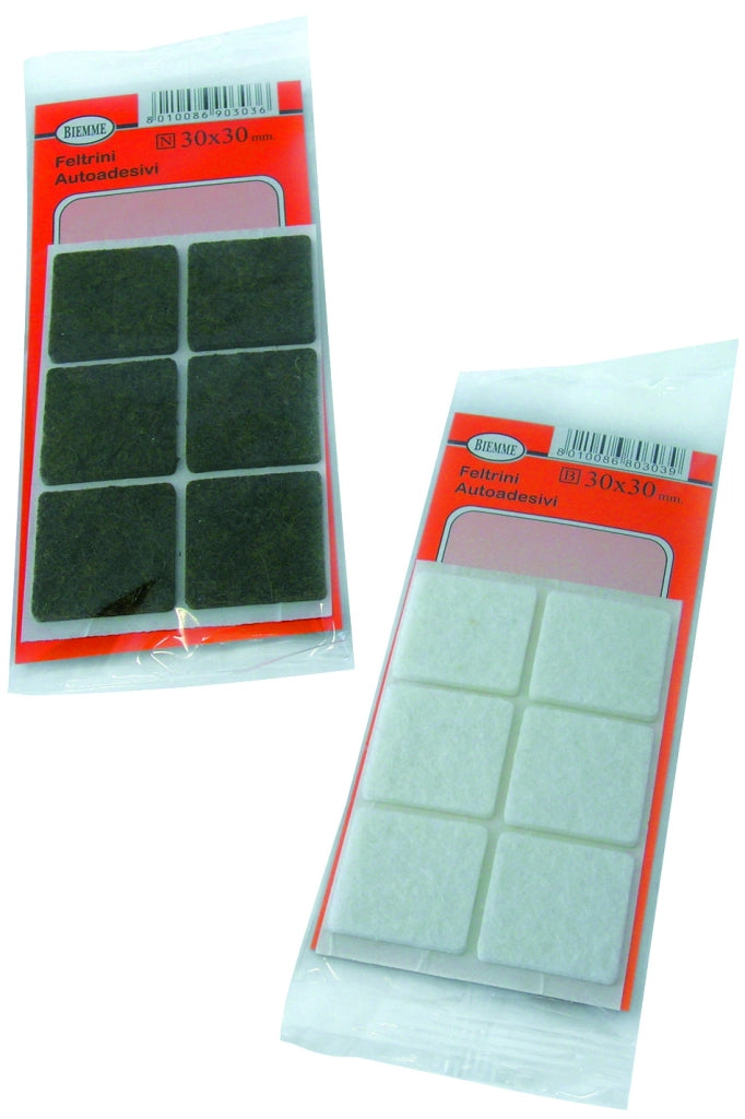 FELTRINO MILLEUSI QUADRATO - Col. Marrone mm. 35x35 3 pz. 50.00 confezioni