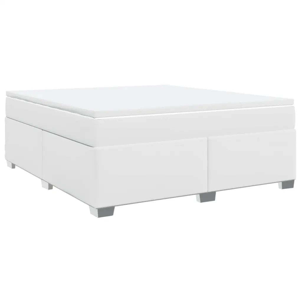 Giroletto a Molle con Materasso Bianco 180x200 cm in Similpelle 3285222