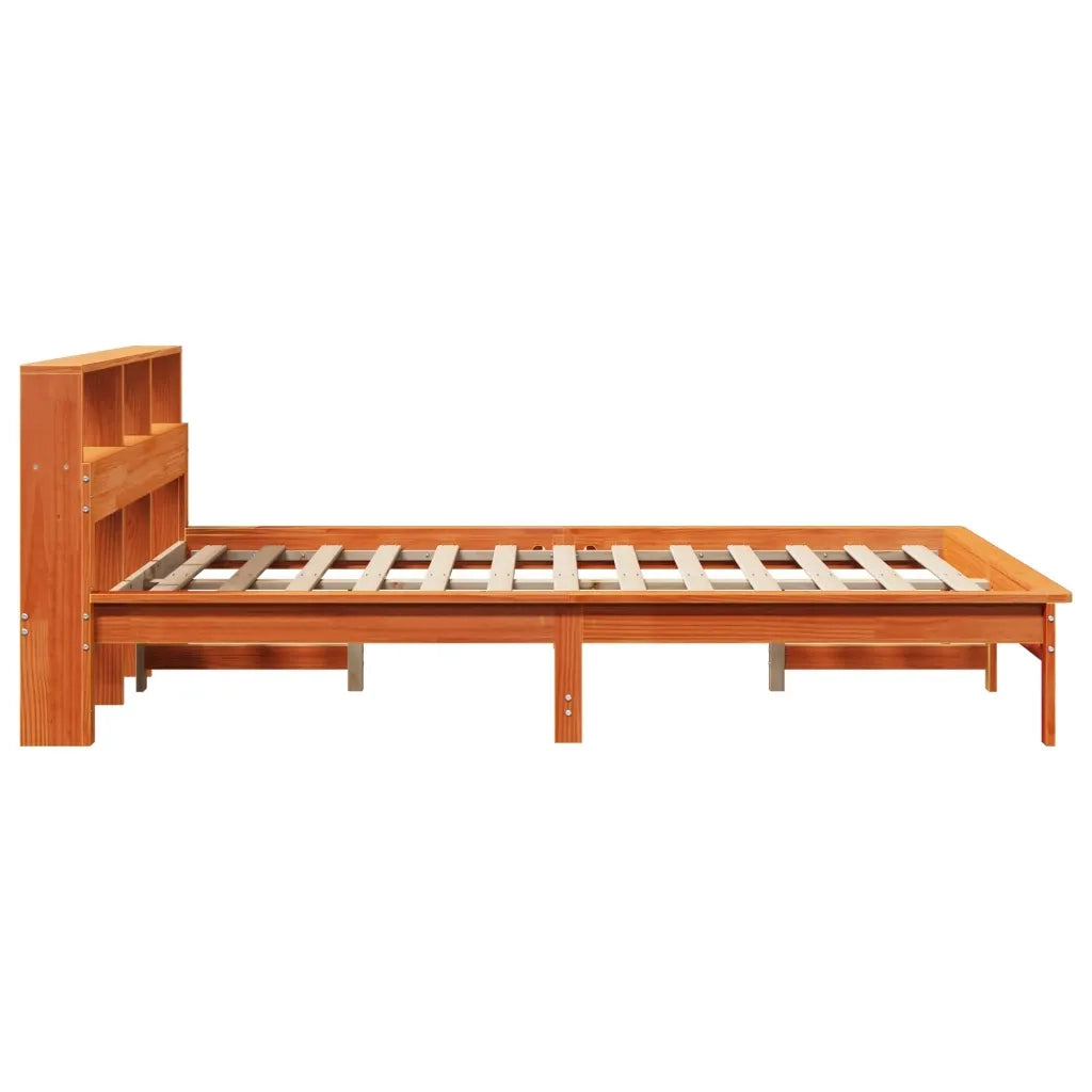 Letto senza Materasso Marrone Cera 150x200 cm in Legno di Pino 3309736