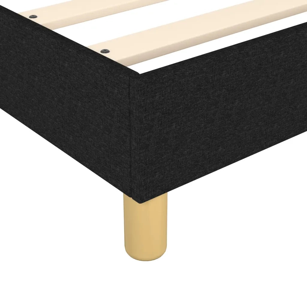 Struttura Letto a Rete a Molle Nero 180x200 cm in Tessuto 3120979